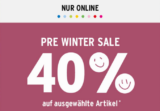 Ernstings Family Pre Winter Sale mit 40 % Rabatt auf ausgewählte Artikel [nur online]