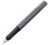 FABER-CASTELL 140842 – Füller Grip Edition Glam, Federbreite M, silver für 6,50 € inkl. Prime Versand (statt 20,00 €)