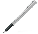 FABER-CASTELL 140992 – Füller Grip 2011, Feder EF, Silber, 1 Stück für 6,50 € inkl. Prime Versand (statt 12,00 €)