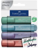 FABER-CASTELL 154624 – Textmarker TL 46 Metallic, 4er Etui für 3,00 € inkl. Prime Versand (statt 4,79 €)