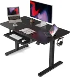 FEZIBO 100 x 60 cm Elektrisch Höhenverstellbarer Schreibtisch  mit Tastaturablage für 59,49 € inkl. Versand (statt 99,00 €)