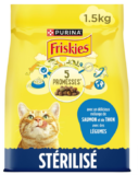 FRISKIES Mit Lachs und Gemüse – 1,5 kg – Trockenfutter für ausgewachsene Katzen für 9,68 € inkl. Prime Versand (statt 16,95 €)