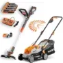 FUXTEC Akku Gartenset 40V (2×20) Rasenmäher +20V Rasentrimmer Mäher & Motorsense für 199,00 € inkl. Versand