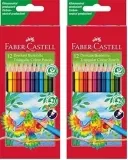Faber-Castell 116512 – Buntstifte Dreikantform 12 Stück (Packung mit 2) für 4,98 € inkl. Prime-Versand (statt 9,98 €)