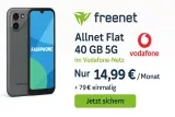 Freenet: Fairphone 4 (128 GB) + Vodafone Allnet Flat 40 GB 5G für 14,99 € / Monat + 79,00 € einmalig