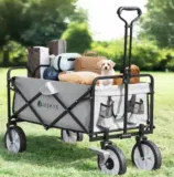 Juskys Bollerwagen, 100 kg Tragkraft, Transportwagen faltbar für 51,99€ inkl. Versand statt 65€