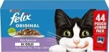 Felix Mix Auswahl in Gelee Katzenfutter Nassfutter Mahlzeitbeutel (Rund Huhn Lachs & Thunfisch 44 x 85g) ab 10,49 € inkl. Prime-Versand (statt 15,80 €)