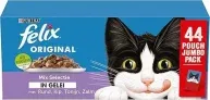 Felix Mix Auswahl in Gelee Katzenfutter Nassfutter Mahlzeitbeutel (Rund Huhn Lachs & Thunfisch 44 x 85g) ab 10,49 € inkl. Prime-Versand (statt 15,80 €)