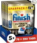 Finish Ultimate Plus Fresh Spülmaschinentabs (Sparpack mit 390 Tabs – 5 x 78 Tabs)