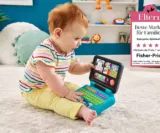 Fisher-Price HGX00 – Lernspaß Homeoffice Laptop – deutsche Version (Babyspielzeug ab 6 Monaten) – für 15,99 € inkl. Prime-Versand (statt 20,88 €)