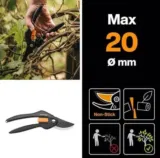 🌼🍃  Fiskars Single Step Bypass-Gartenschere, 20 cm für 9,99€