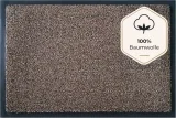Floordirekt Fußmatte (7 Farben, Fußabtreter Braun, 40 x 60 cm)