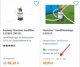 Bestway Flowclear™ Sandfilteranlage 3.028 l/h für 39,95 € inkl. Versand statt 88,26 €