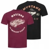 Ford MUSTANG Herren T-Shirt 2ER-Pack  (Gr. S bis M)