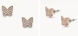 Fossil Damen Ohrstecker Rose Gold-Tone Stainless Steel Pavé Butterfly JOF00546791 für 18,90 € inkl. Versand (statt 27,00 €)