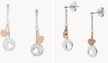 Fossil Damen Silber Ohrringe Hearts JFS00493998 für 25,60 € inkl. Versand (statt 49,81 €)