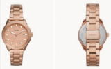 Fossil Damenuhr Dayle 3-Zeiger/Datum BQ3596 aus Edelstahl in Roségold für 51,60 € inkl. Versand