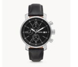 Fossil Herrenuhr Rhett Chronograph Leder in schwarz – für 54,00 € inkl. Versand (statt 107,96 €)