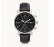 Fossil Herrenuhr Rhett Chronograph Leder in schwarz für 54,00 € inkl. Versand (statt 107,96 €)