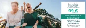 Freizeitpark Gutschein 🎢 Hotel inkl. Frühstück & Tageskarte für 99,00 € p.P. (für 1 von 15 Parks gültig z.B. Disneyland® Paris, Heidepark, Phantasialand)