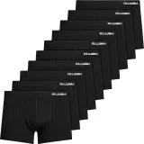 Fullluwaa Herren Boxershorts aus Baumwolle 10er Pack (4 Farbkombinationen, Gr. S bis 4XL) für 24,64 € inkl. Prime-Versand (statt 28,99 €)