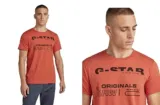 G-STAR RAW Herren Originals R T T-Shirt in Paprika rot (Gr. XS bis L)