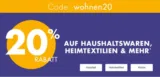 GALERIA: 20 % Rabatt auf Haushaltswaren, Heimtextilien & mehr