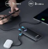 GETIHU Power Bank 10000mAh, 3A Ausgänge