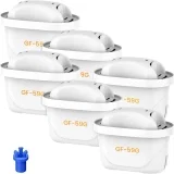 6er PAck GLACIER FRESH Wasserfilter Ersatz für Brita Maxtra Pro Extra Kalkschutz