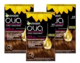 Garnier Olia Dauerhafte Haarfarbe ohne Ammoniak, Nr. 5.3 Goldbraun, 3 x 1 Stück ab 5,76 € inkl. Prime-Versand (statt 20,85 €)