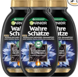 3 x 250 ml Wahre Schätze  Shampoo Anziehende Aktivkohle & Schwarzkümmelöl ab 4,29 € (Prime) statt 8,25 €