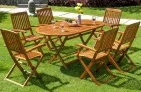 casaria Garten-Sitzgruppe Boston 7-tlg Akazienholz für 288,95 € inkl. Versand (statt 499,95 €)
