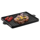 Genius BBQ Grill-Platte aus Gusseisen mit Antihaftbeschichtung [2-seitig] – für 29,95€ inkl. Versand statt 40€