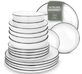 Geschirrset für 6 Personen Scandi Style (24 Teile)