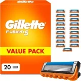 Gillette Fusion5 Rasierklingen 20 Original Ersatzklingen für Herren mit größerem Gleitstreifen für ein sanftes Gleiten