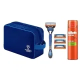 Gillette Fusion5 Rasierer für Männer UEFA Champions League Special Edition (Inkl. 1 Gillette Nassrasierer 4 Ersatzklingen mit Gleitstreifen und 5 Klingen) ab 16,16 € inkl. Prime-Versand (statt 25,00 €)