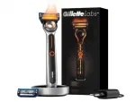 Gillette Labs Heated Razor Nassrasierer Herren, Rasierer + 2 Rasierklingen + Ladestation beheizbar