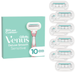 Gillette Venus Deluxe Smooth Sensitive Rasierklingen für Rasierer Damen, 10 Ersatzklingen für 22,79 € inkl. Prime Versand (statt 33,99 €)