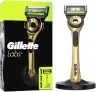 GilletteLabs mit Reinigungs-Element Rasierer für Männer Champion Gold Edition 1 Handstück 1 mit Wandhalterung für einfache Lagerung ab 8,46 € inkl. Prime-Versand (statt 9,95 €)