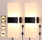 Glighone 2 Stück Wandleuchte Innen 12W LED für 12,49 € inkl. Prime-Versand (statt 20,99 €)