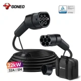 Goneo Typ 2 Ladekabel 22KW 32 A 5 m 3-Phasig Tüv-Zertifiziert