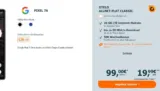 Logitel: Google Pixel 7a + Fitbit Charge 5 + otelo Allnet-Flat Classic 20 GB Datenvolumen für 19,99 € / Monat + 103,99 € einmalig