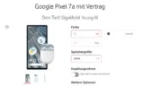 Google Pixel 7a + Google Pixel Buds A-Series + Vodafone GigaMobil M mit GigaKombi 65 GB Datenflat für 33,99 € / Monat + 40,99 € einmalig [bis 27 Jahre]