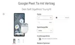 Google Pixel 7a + Google Pixel Buds A-Series + Vodafone GigaMobil M mit GigaKombi 65 GB Datenflat für 33,99 € / Monat + 40,99 € einmalig [bis 27 Jahre]