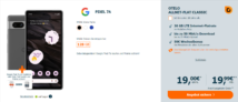 Logitel: Google Pixel 7a + Google Pixel Buds A-Series oder Google Nest Audio + otelo Allnet-Flat Classic 30 GB LTE für 19,99 € / Monat + 23,99 € einmalig