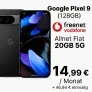 MediaMarkt Tarifwelt: Google Pixel 9 (128 GB) + freenet Vodafone Allnet Flat 20GB 5G für 14,99 € / Monat + 46,94 € einmalig