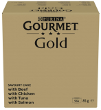 Gourmet Gold Raffiniertes Ragout Katzenfutter nass, Sorten-Mix (96 x 85g) ab 30,79 € inkl. Prime-Versand (statt 44,98 €)