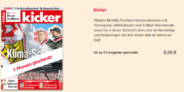 Gratis 13 Ausgaben Kicker