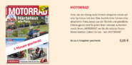 Gratis 6 Ausgaben MOTORRAD