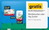 Gratis 1kg Zucker oder Würfelzucker [Lidl Plus App ab 20€ Einkauf]